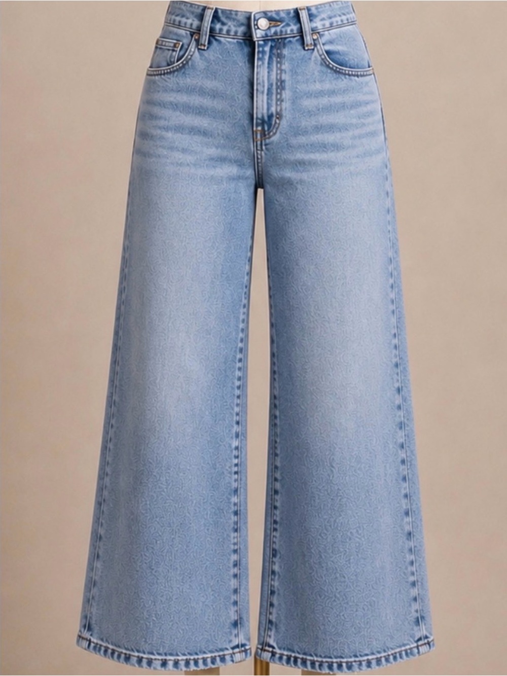 RISEN Women’s High Rise Waist Crop Jeans Size 2X